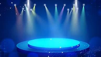 时尚蓝白灯光舞台循环视频素材视频的预览图